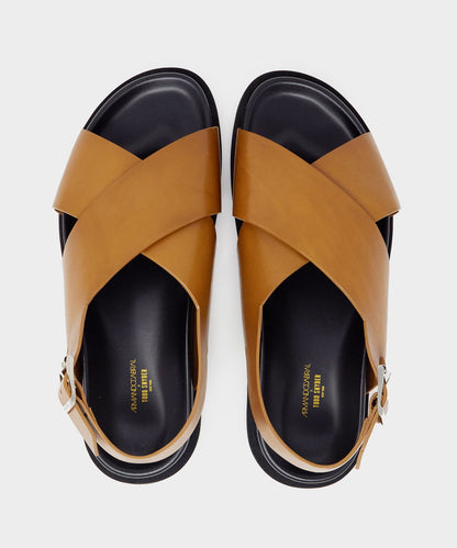 Todd Snyder Armando Cabral Manjak Leather Sandal - Caramel