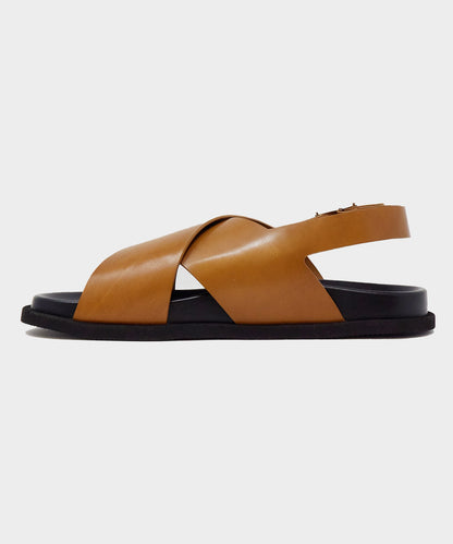 Todd Snyder Armando Cabral Manjak Leather Sandal - Caramel