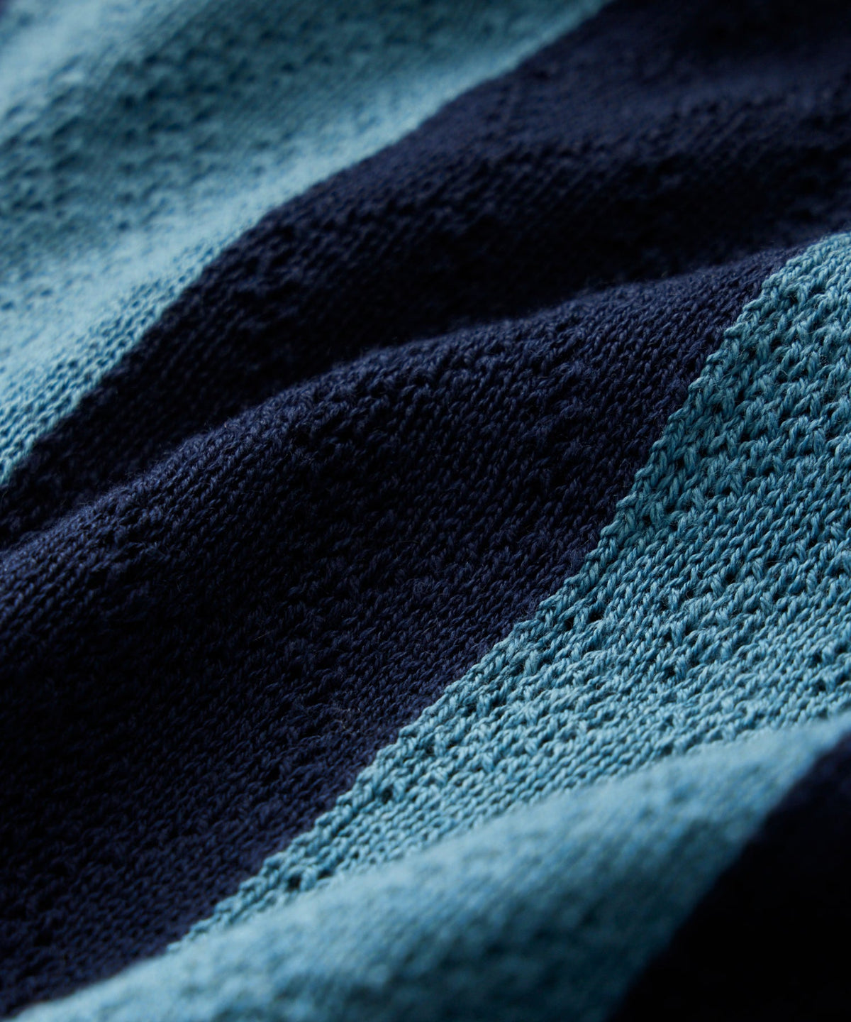 Todd Snyder Silk-Cotton Striped Full-Placket Sweater Polo - Sail Blue