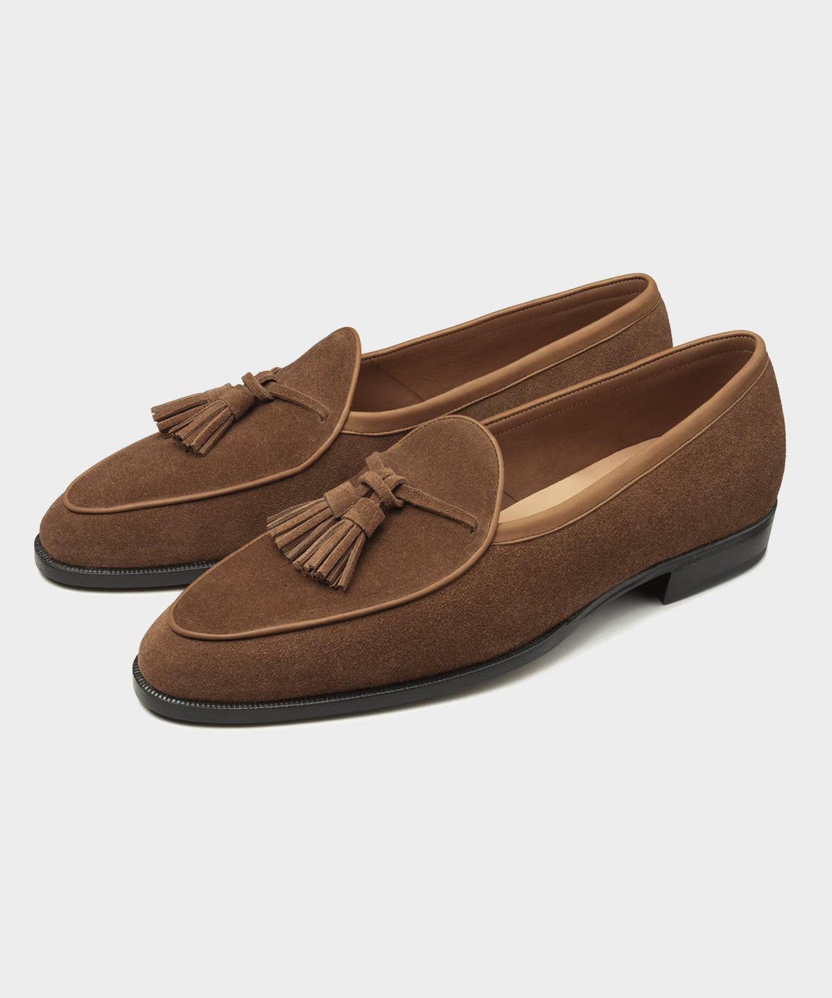 Todd Snyder Baudoin & Lange Exclusive Suede Seine Tassel Loafer - Tan