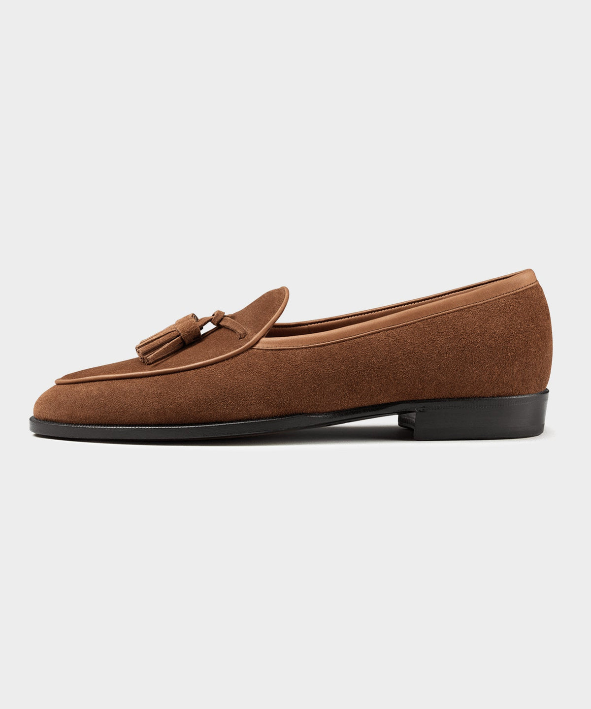 Todd Snyder Baudoin & Lange Exclusive Suede Seine Tassel Loafer - Tan