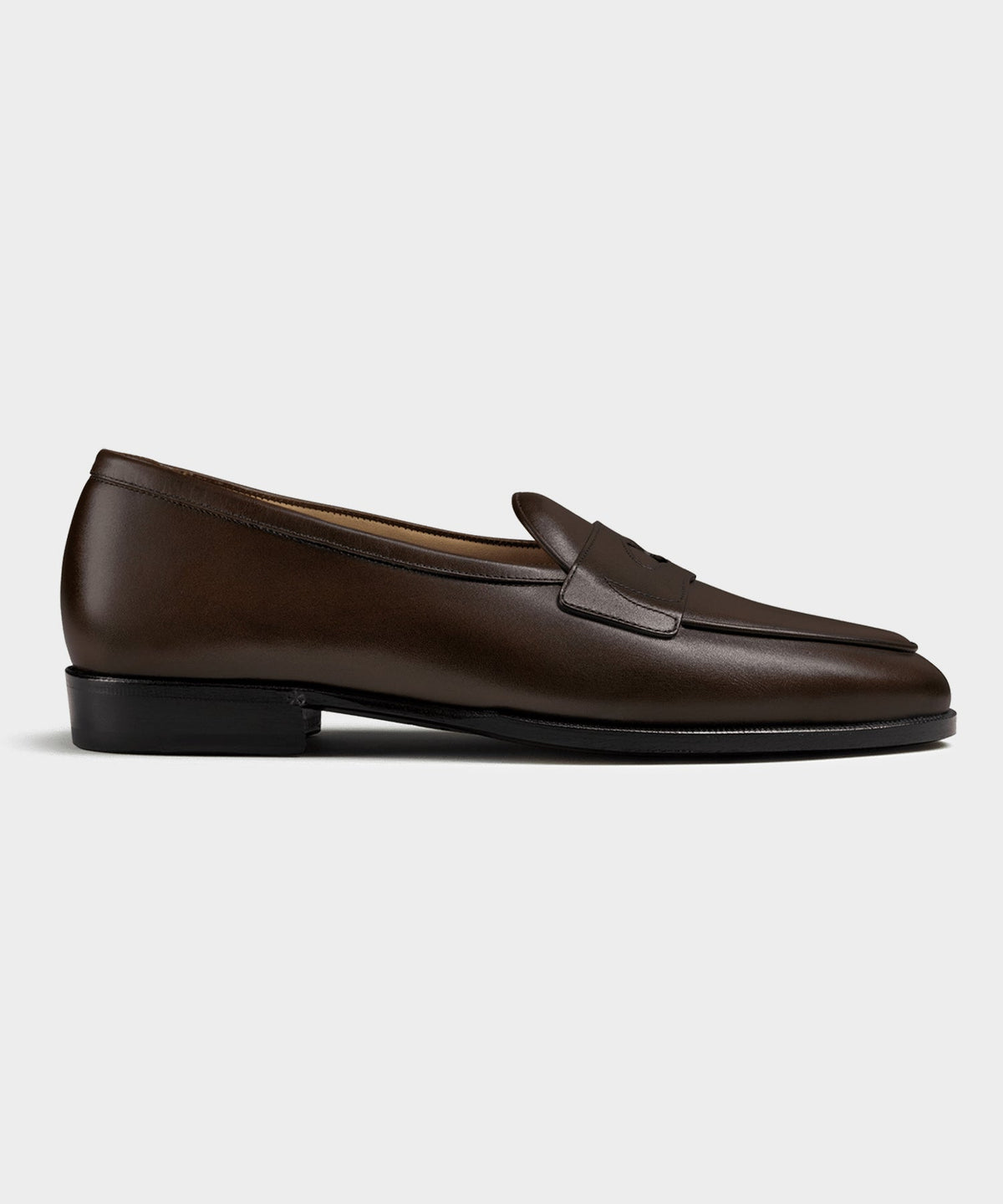 Todd Snyder Baudoin & Lange Leather Grand Fleurus Penny Loafer - Dark Brown