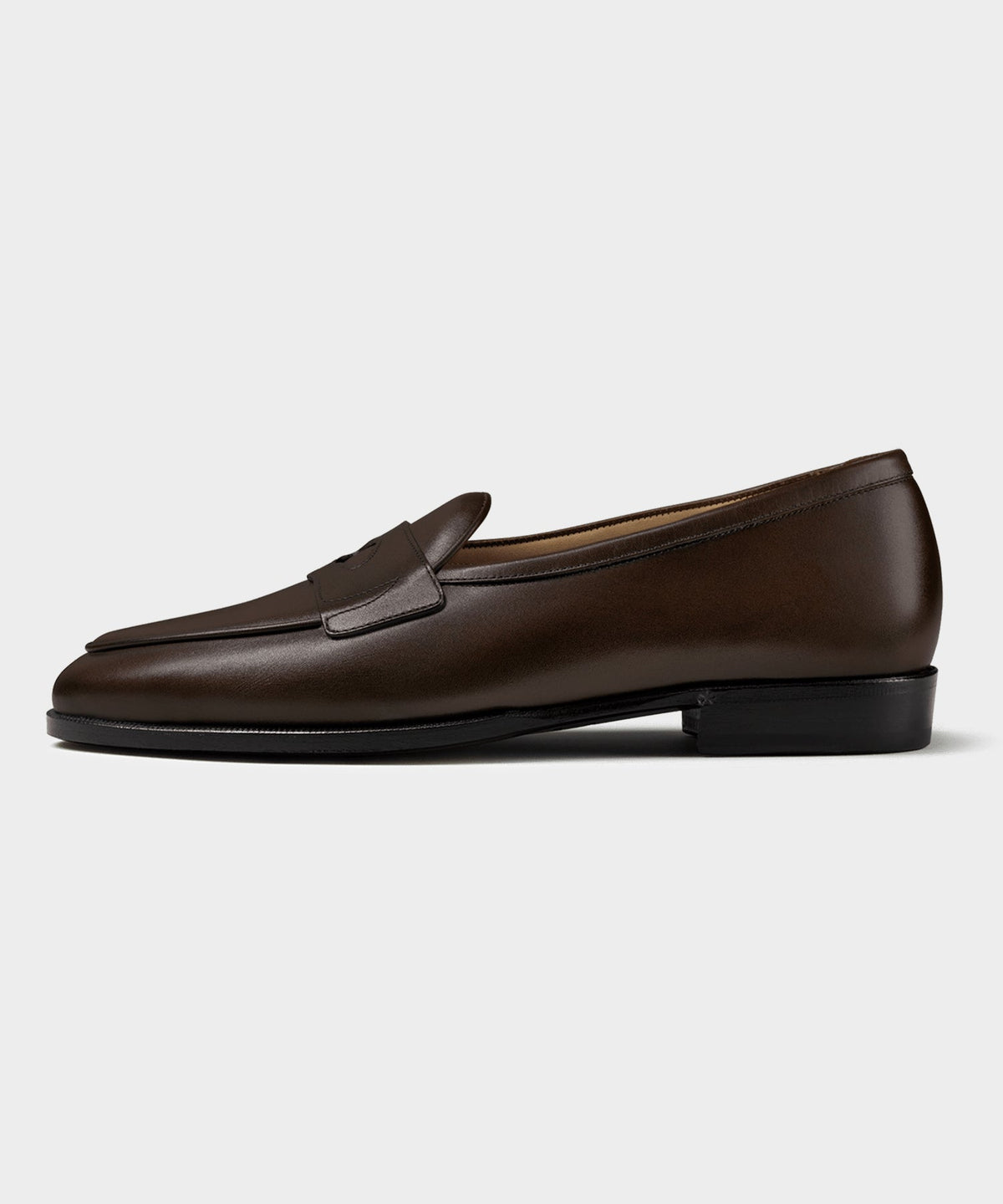 Todd Snyder Baudoin & Lange Leather Grand Fleurus Penny Loafer - Dark Brown