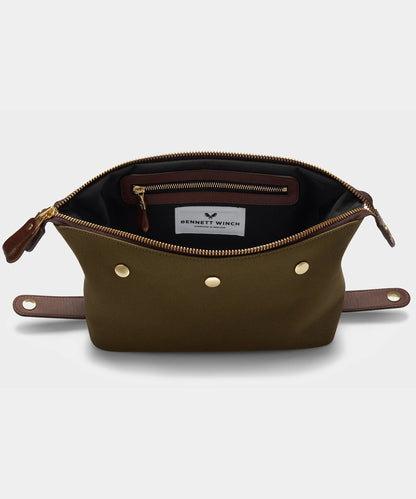 Todd Snyder Bennett Winch Canvas Washbag - Olive