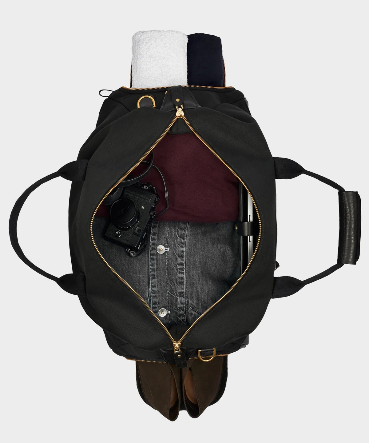 Todd Snyder Bennett Winch Canvas Weekender - Black