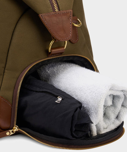 Todd Snyder Bennett Winch Canvas Weekender - Olive