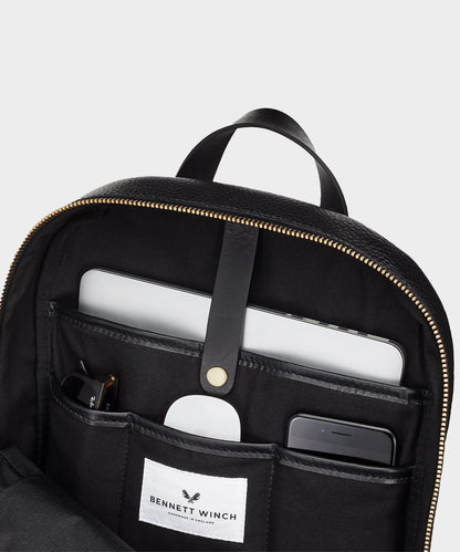 Todd Snyder Bennett Winch Leather Backpack - Black
