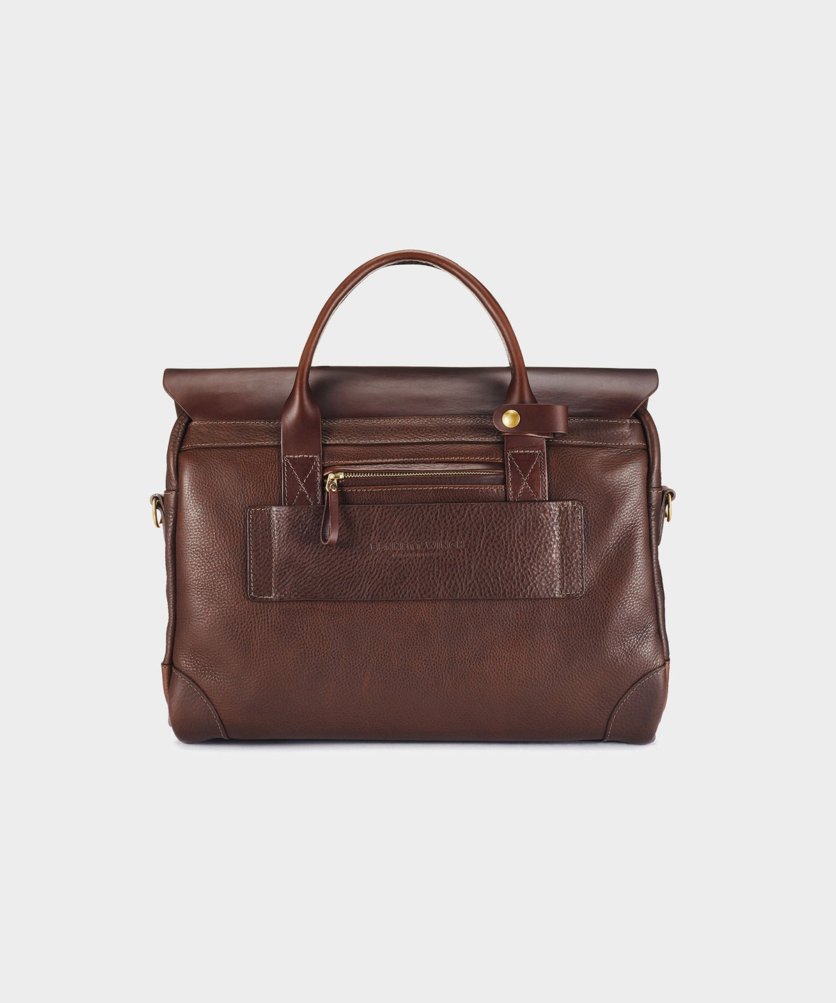 Todd Snyder Bennett Winch Leather Brief - Brown