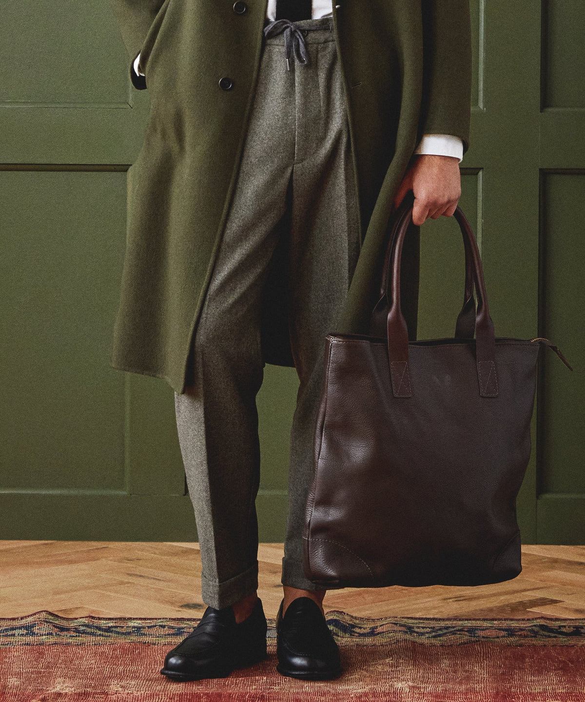 Todd Snyder Bennett Winch Leather Tote - Brown