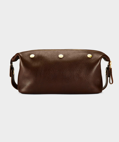 Todd Snyder Bennett Winch Leather Washbag - Brown