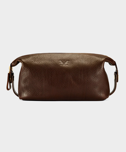 Todd Snyder Bennett Winch Leather Washbag - Brown