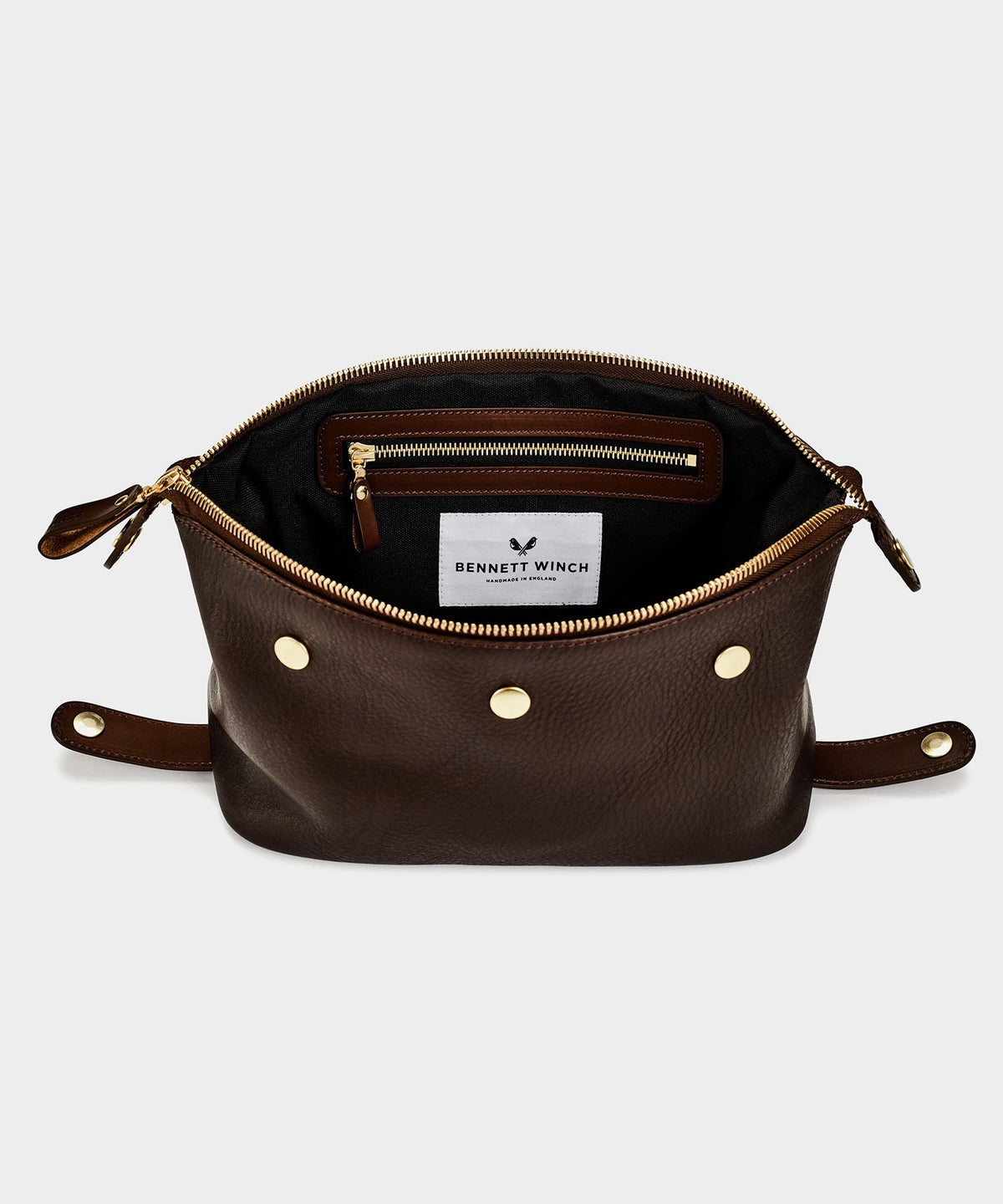 Todd Snyder Bennett Winch Leather Washbag - Brown