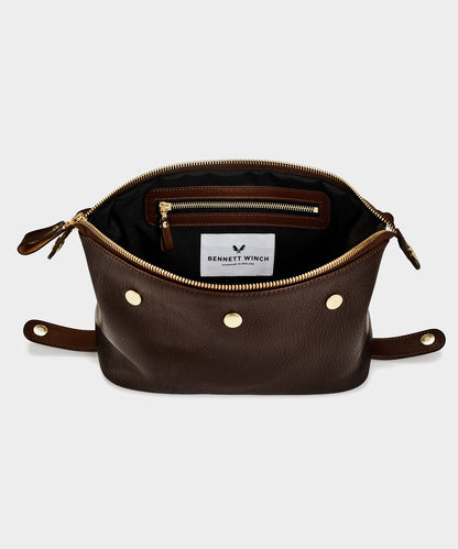 Todd Snyder Bennett Winch Leather Washbag - Brown
