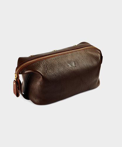 Todd Snyder Bennett Winch Leather Washbag - Brown