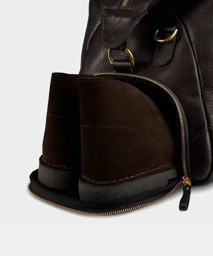 Todd Snyder Bennett Winch Leather Weekender - Black