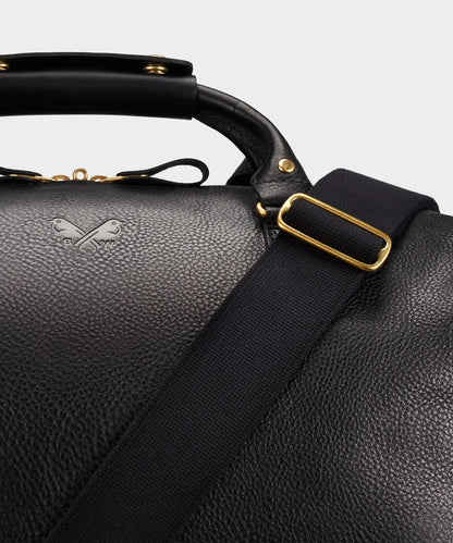 Todd Snyder Bennett Winch Leather Weekender - Black
