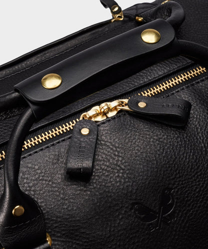 Todd Snyder Bennett Winch Leather Weekender - Black