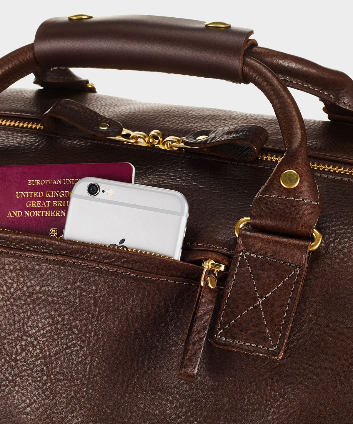 Todd Snyder Bennett Winch Leather Weekender - Brown