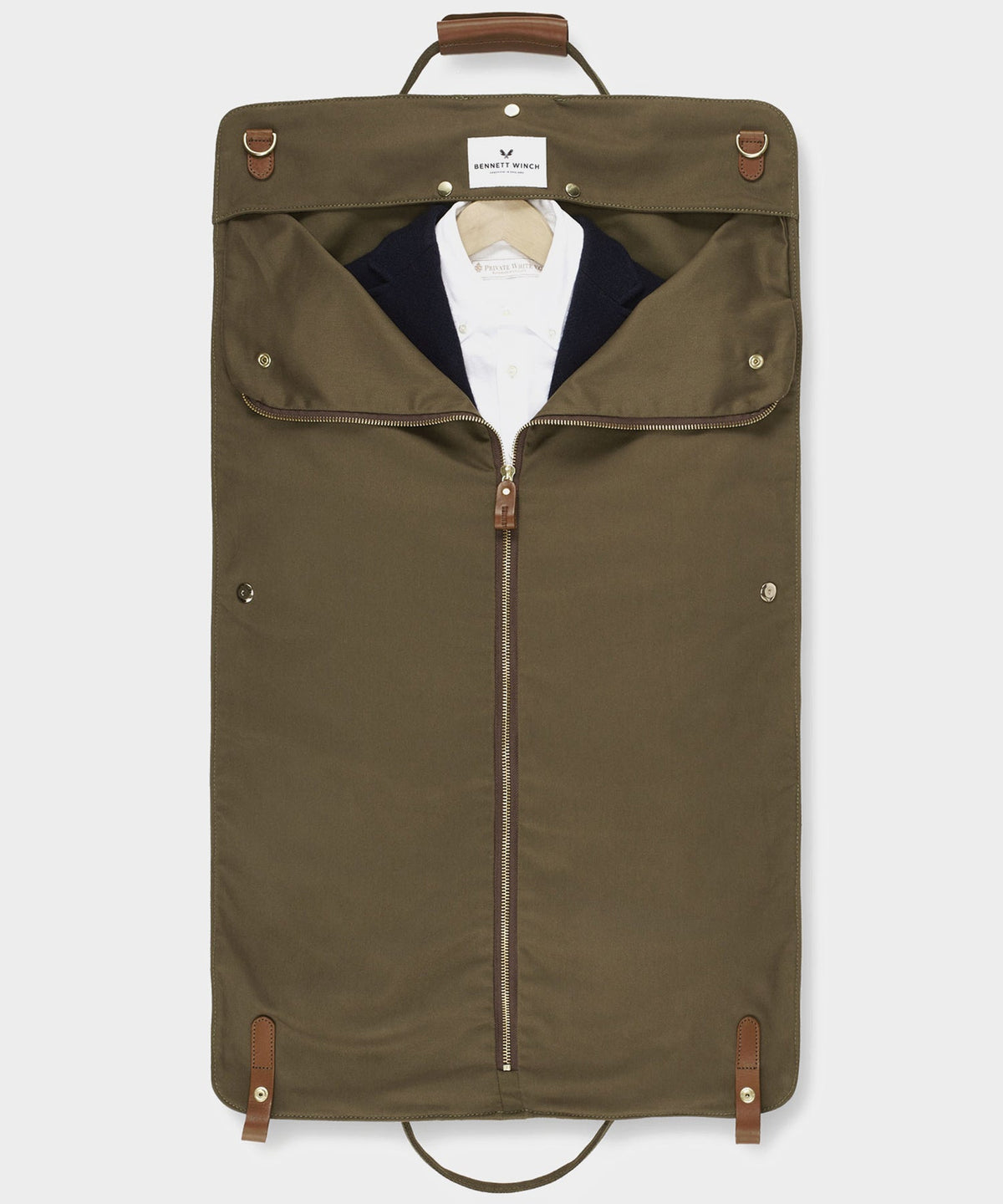 Todd Snyder Bennett Winch Canvas Suit Carrier Holdall - Olive