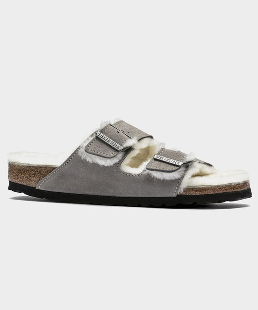 Todd Snyder Birkenstock Arizona Shearling Sandal - Grey