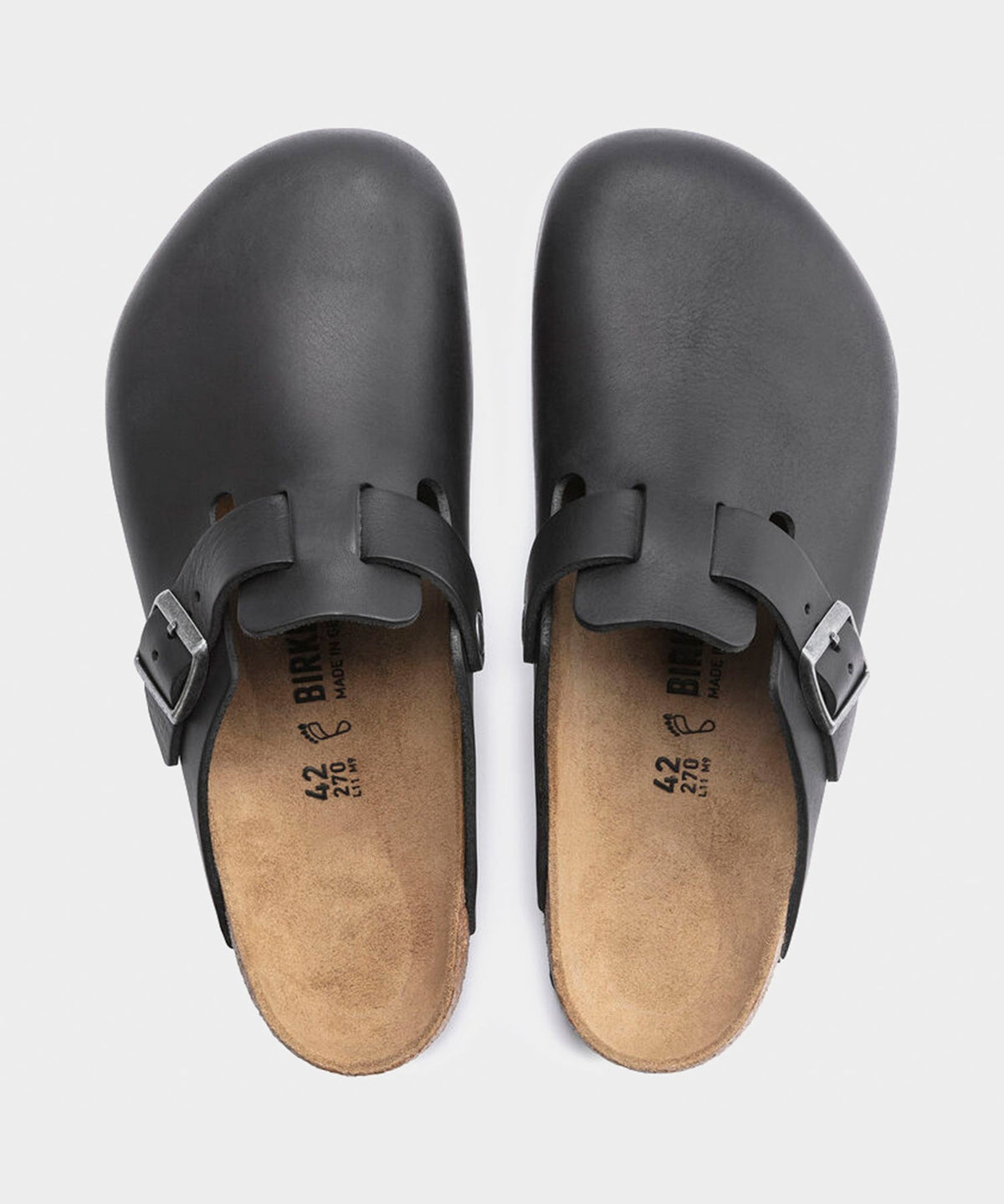 Todd Snyder Birkenstock Boston Leather Grip Clog - Black