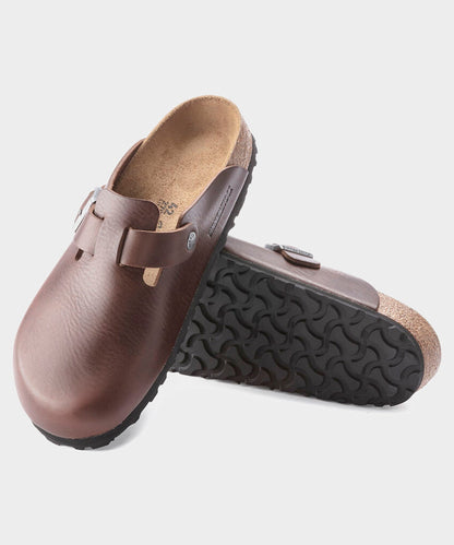 Todd Snyder Birkenstock Boston Leather Grip Clog - Brown