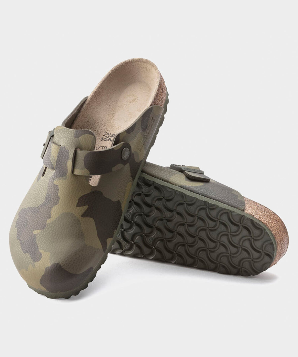 Todd Snyder Birkenstock Boston Olive Camo Print - Olive Camo Print