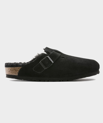 Todd Snyder Birkenstock Boston Shearling Mule - Black