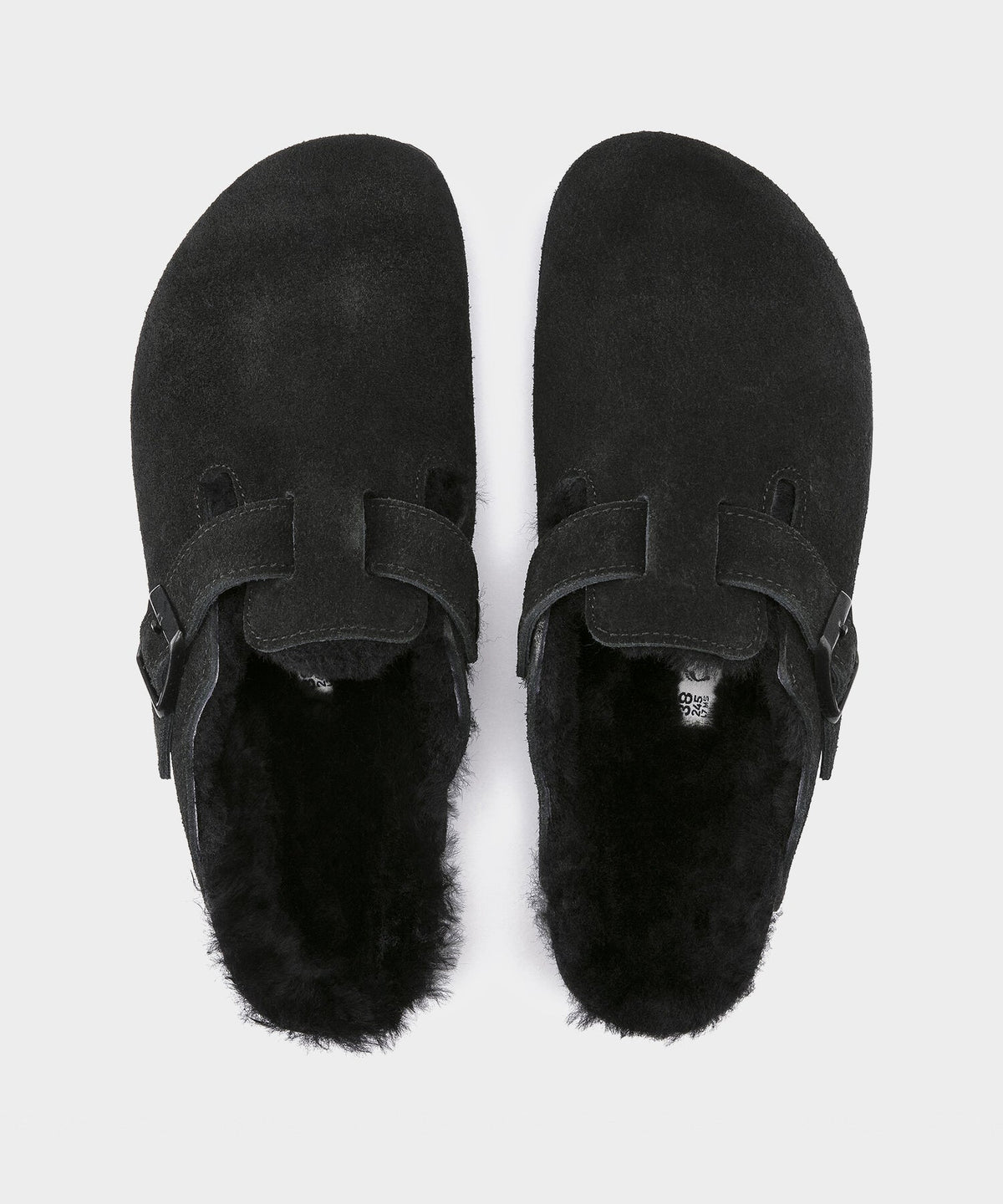 Todd Snyder Birkenstock Boston Shearling Mule - Black