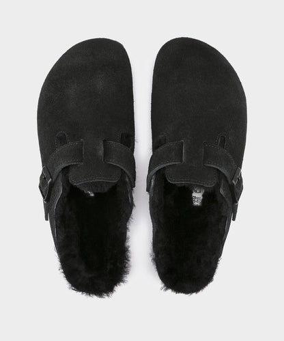 Todd Snyder Birkenstock Boston Shearling Mule - Black
