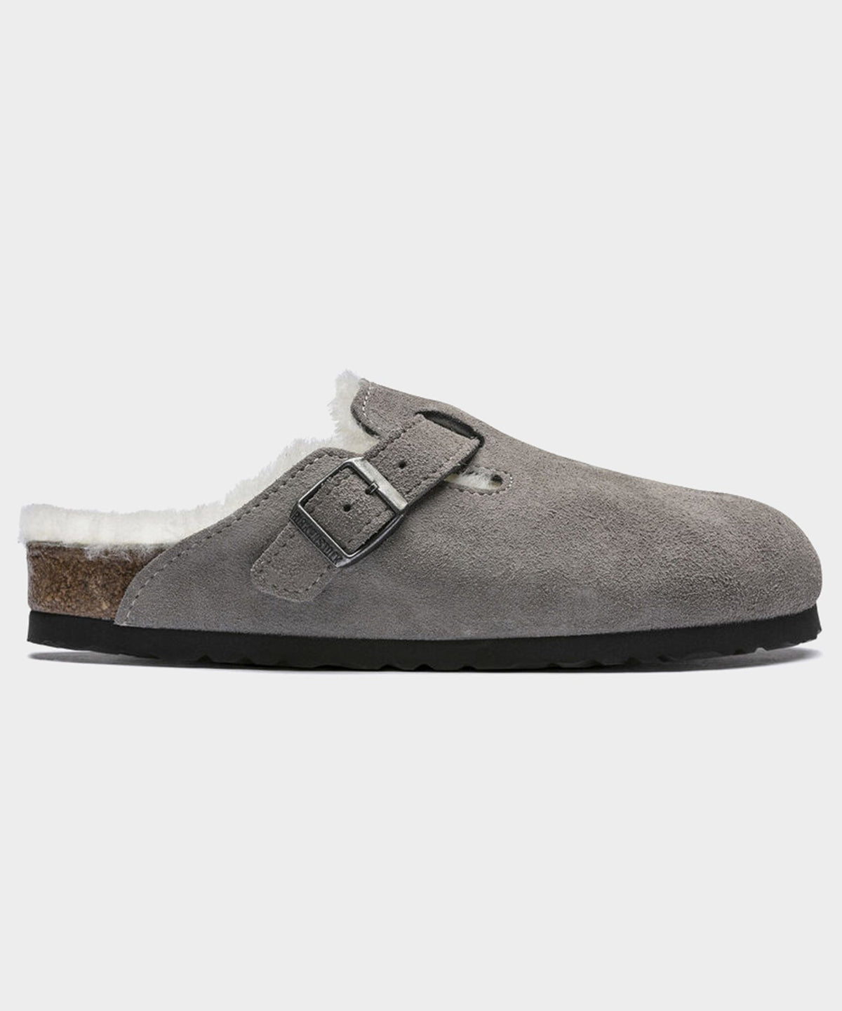Todd Snyder Birkenstock Boston Shearling Mule - Grey
