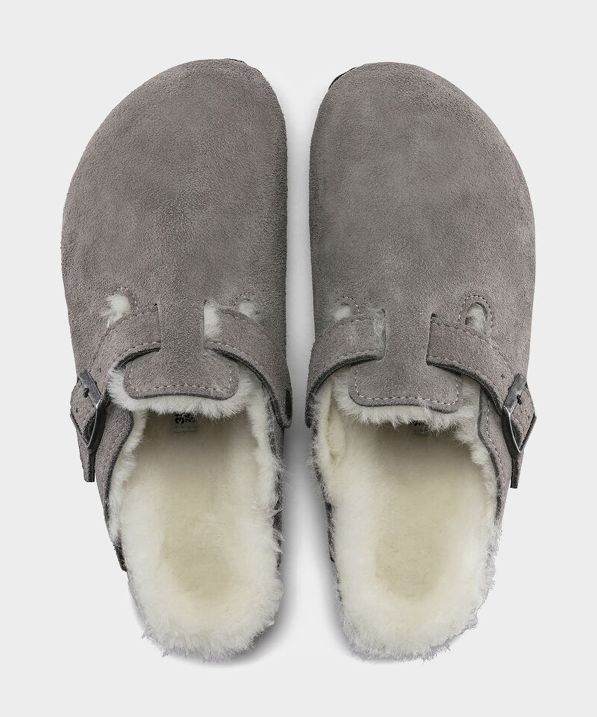 Todd Snyder Birkenstock Boston Shearling Mule - Grey