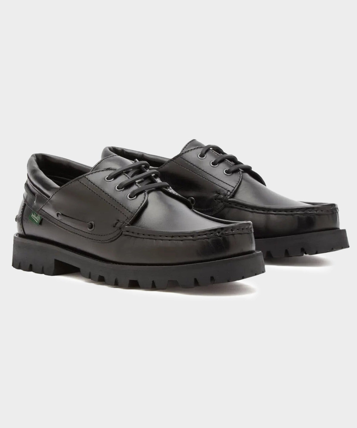 Todd Snyder Paraboot Briac Lug Boat Shoe - Black