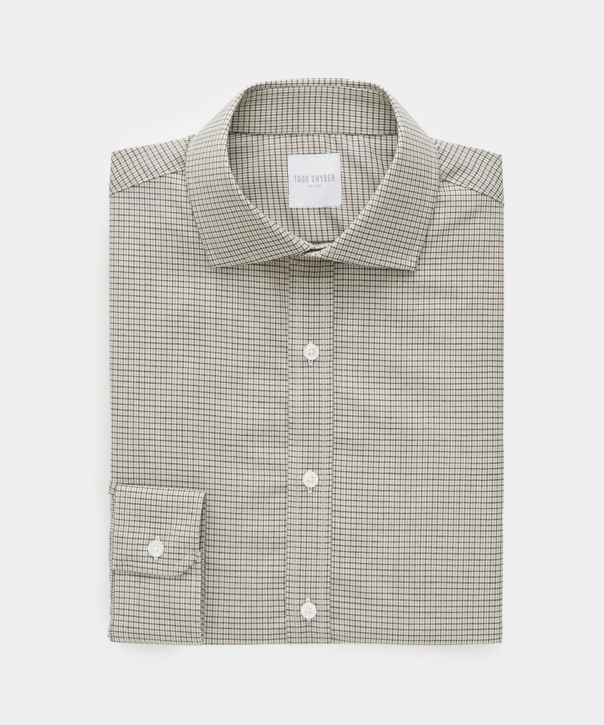 Todd Snyder Brown Tattersall Merino Dress Shirt - Brown