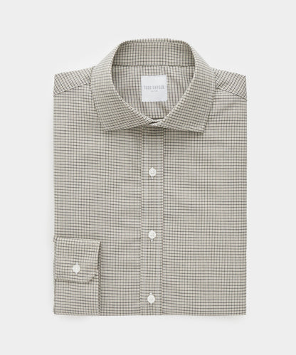 Todd Snyder Brown Tattersall Merino Dress Shirt - Brown