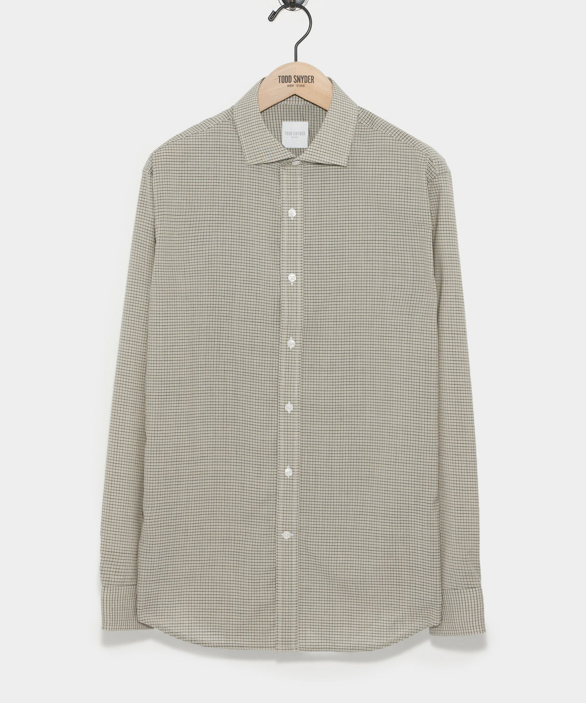 Todd Snyder Brown Tattersall Merino Dress Shirt - Brown