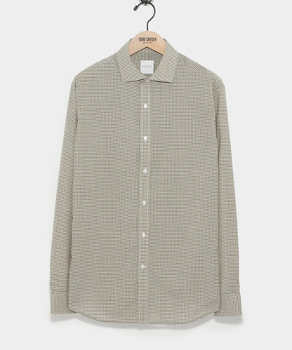 Todd Snyder Brown Tattersall Merino Dress Shirt - Brown