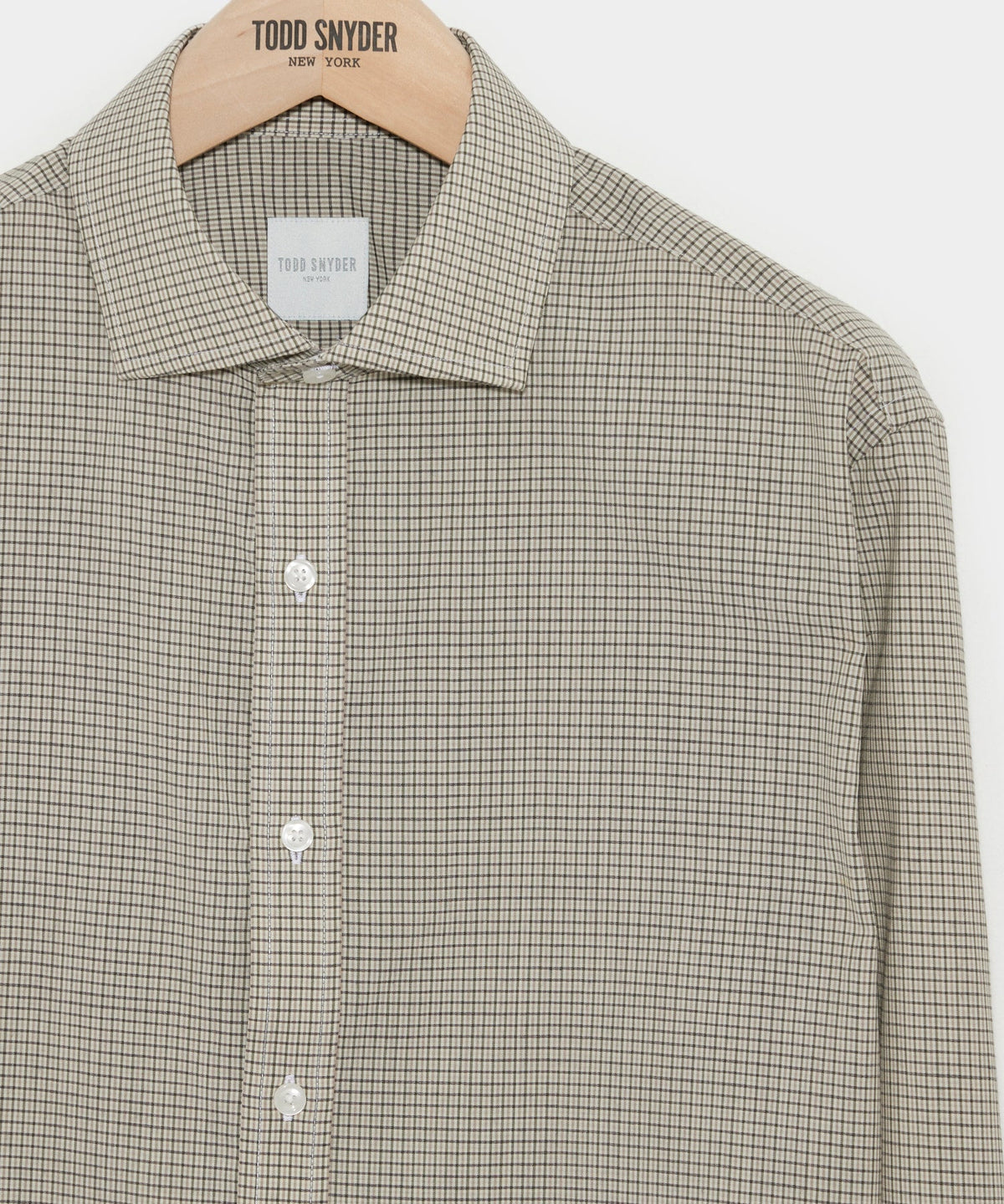 Todd Snyder Brown Tattersall Merino Dress Shirt - Brown