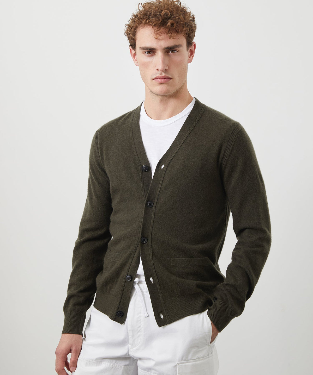 Todd Snyder Cashmere Cardigan - Snyder Olive