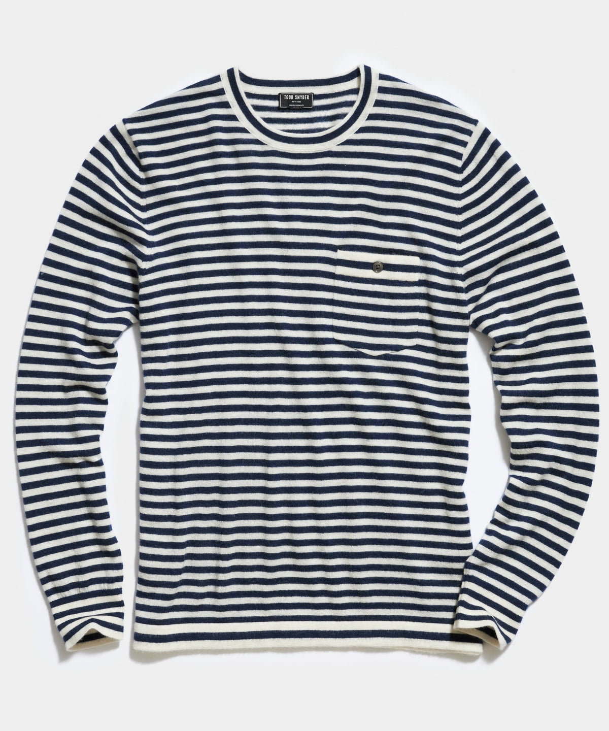 Todd Snyder Premium Cashmere Pocket Tee - Navy