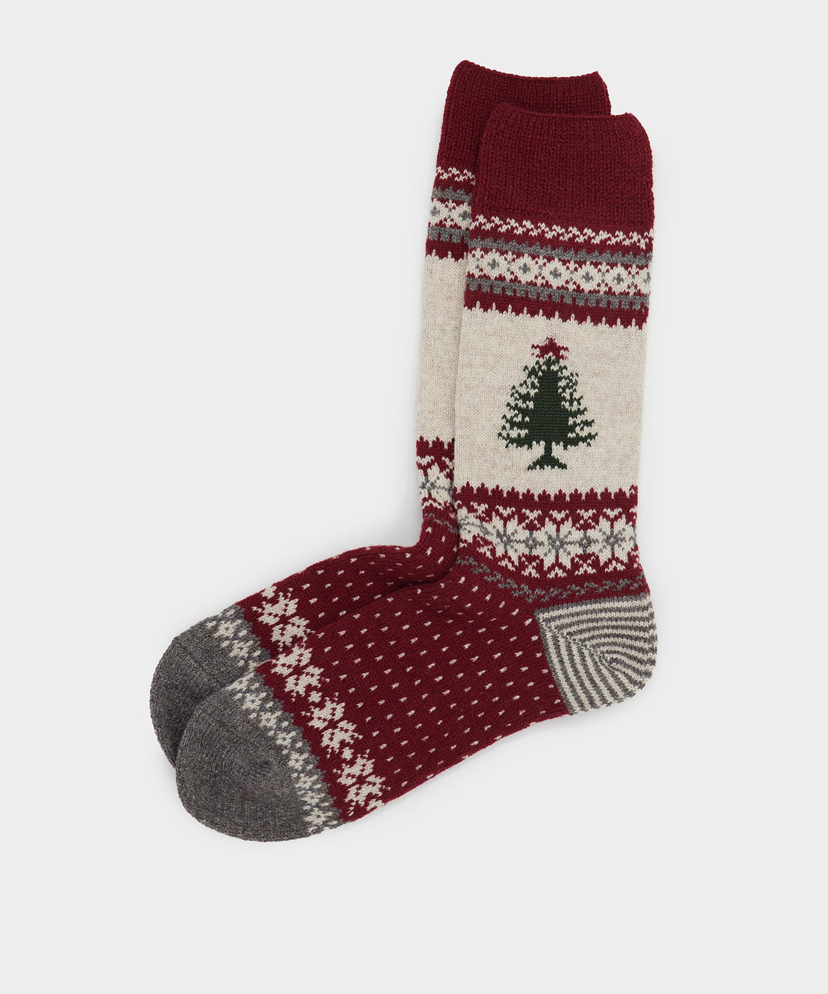 Todd Snyder Chup Santa Wool Sock - Red