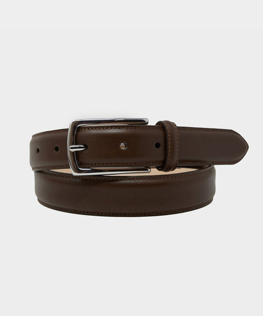 Todd Snyder Classic Leather Dress Belt - Toasted Brown