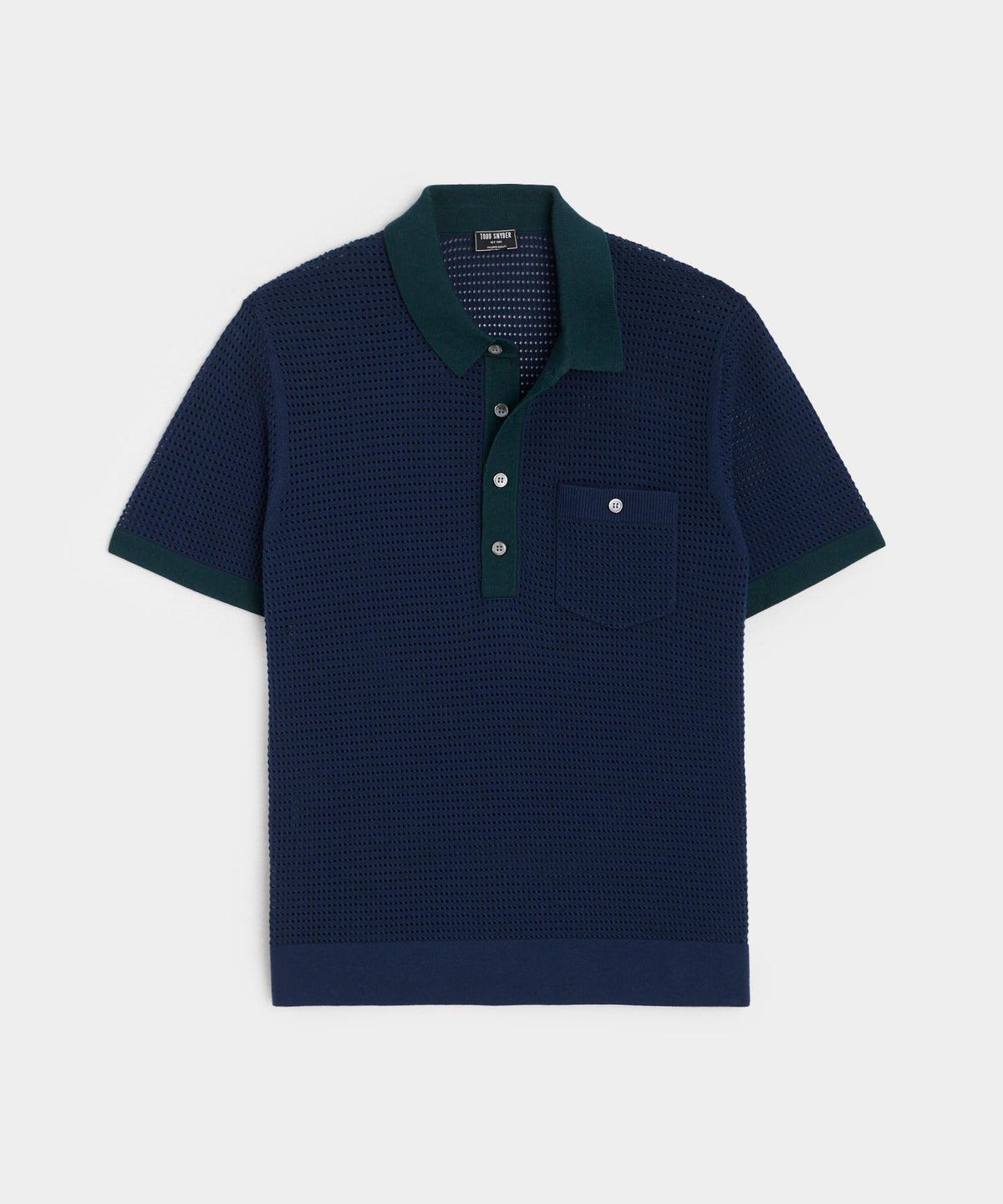Todd Snyder Club Sweater Polo - Gunmetal