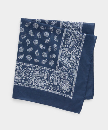 Todd Snyder Cotton Bandana Neckerchief - Navy