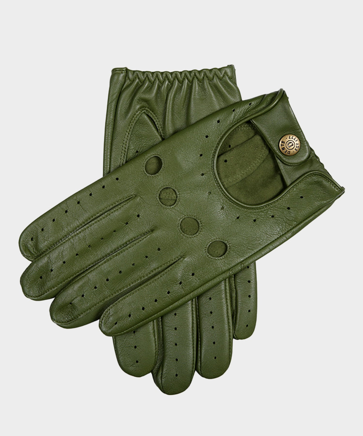 Todd Snyder Dents Delta Leather Driving Glove - Green