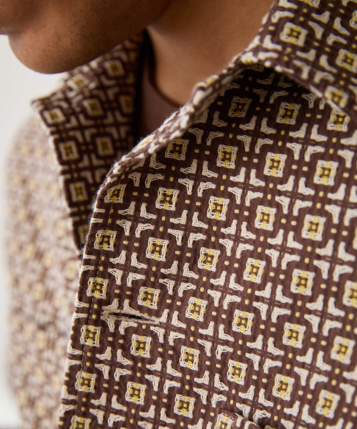 Todd Snyder Dobby Chore Shirt - Brown