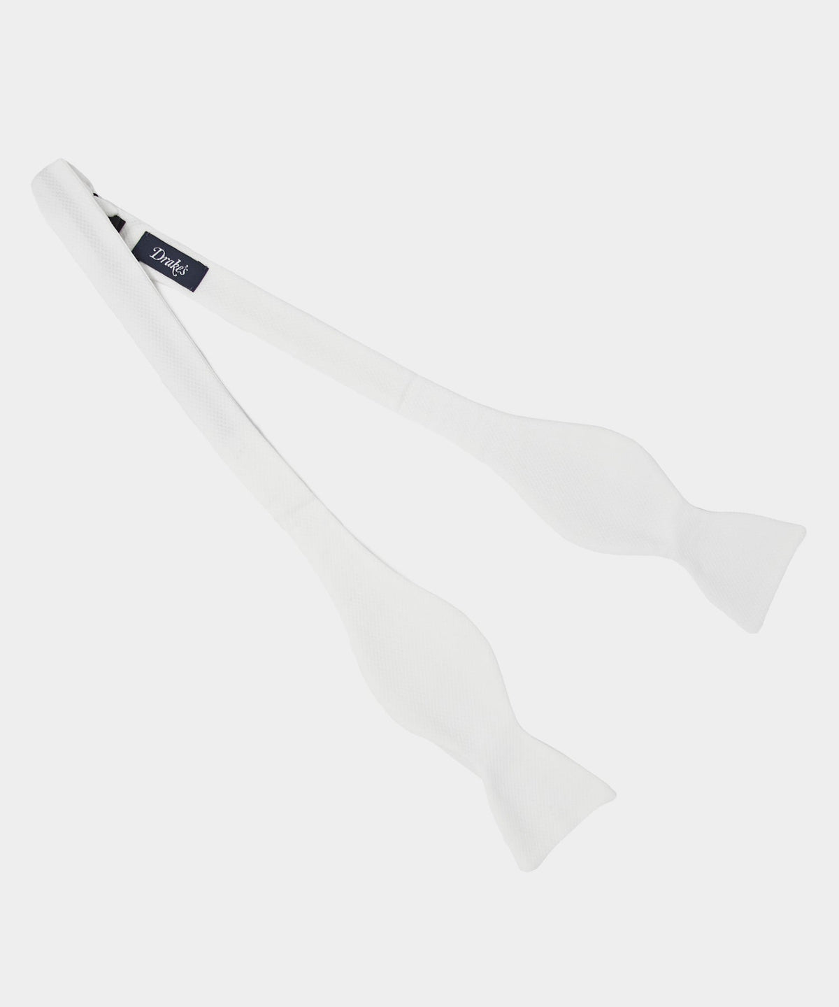 Todd Snyder Drake's Classic Satin Bowtie - White