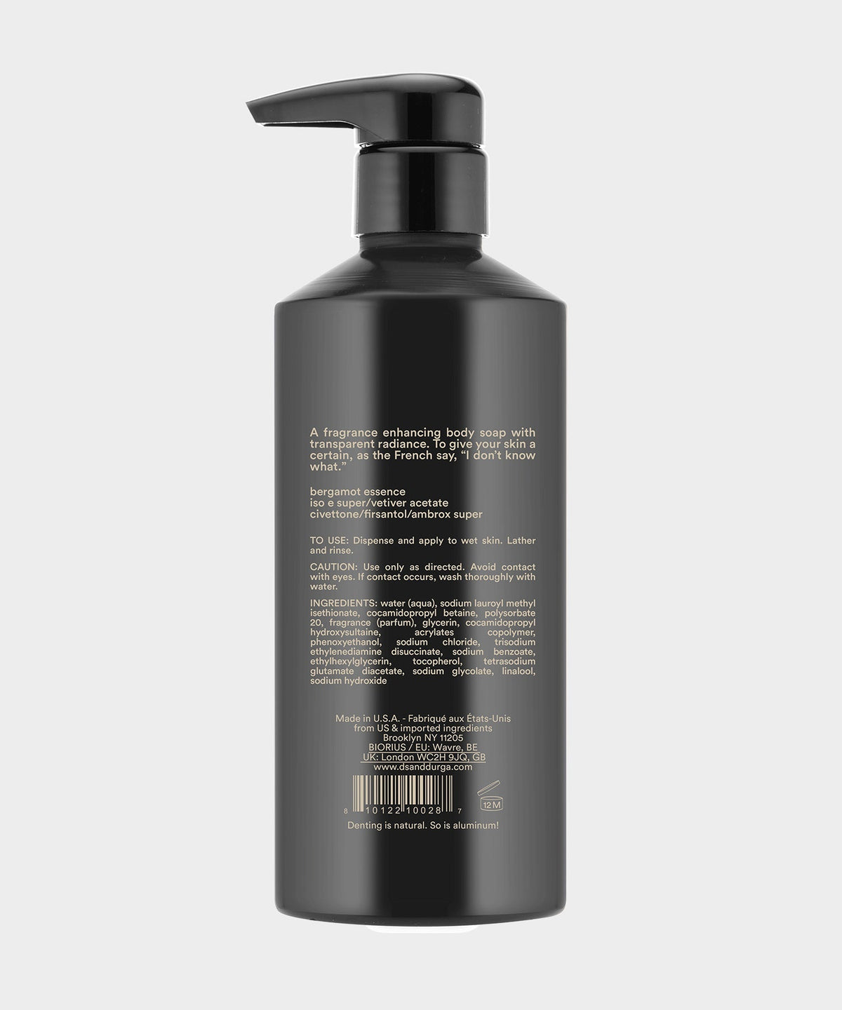 Todd Snyder D.S. & DURGA I Don't Know What Body Soap - Black