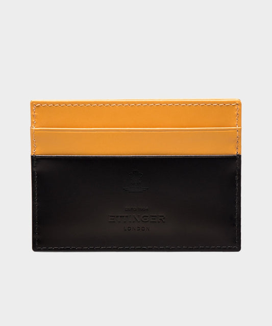 Todd Snyder Ettinger Bridle Hide Flat Credit Card Case - Black