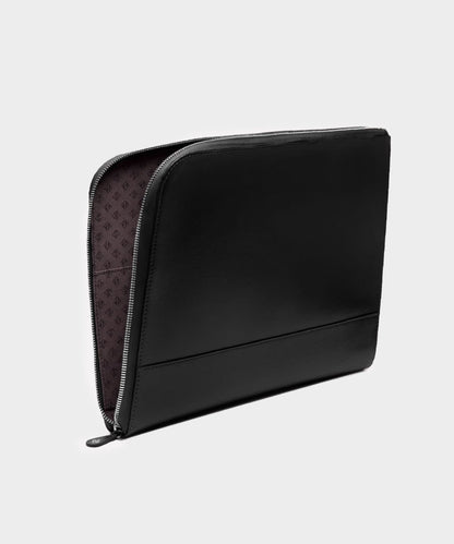 Todd Snyder Ettinger Capra Large Zip A4 Portfolio Pouch - Black